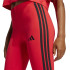 Collants adidas 3 Bandas Sj Femme Rubpur/Noir