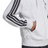 Sweat adidas 3 Bandes French Terry Fz Hd Homme Gris/Noir