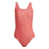 Maillot de bain de Natation adidas Big Bars Suit Femme Rouge