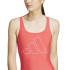 Maillot de bain de Natation adidas Big Bars Suit Femme Rouge