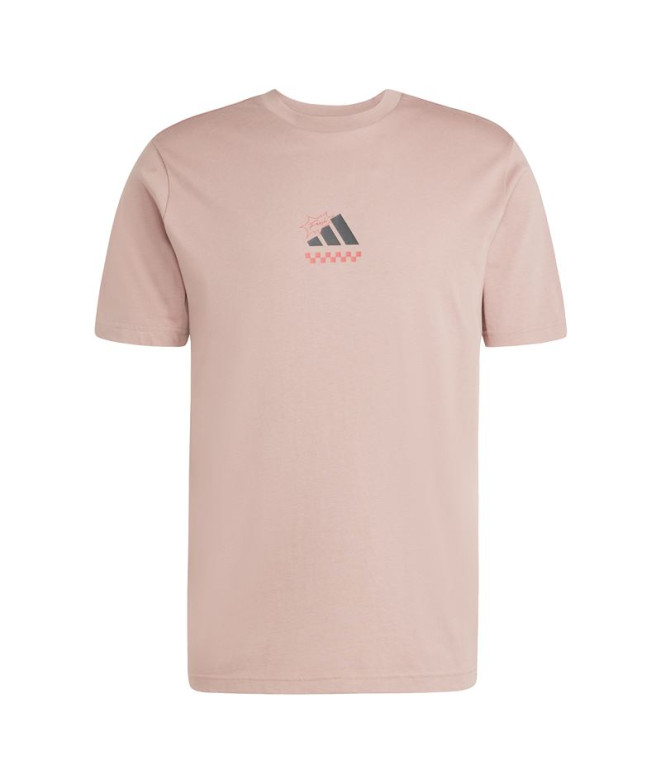 T-shirt adidas Pizza Homme Rose