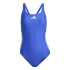 Maillot de bain de Natation adidas 3 Bandas Bld Swimsuit Femme Bleu