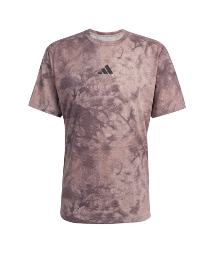 T-shirt de Fitness adidas Power Aop Homme Rose/Noir