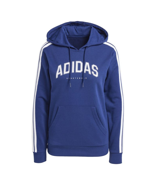 Sweat adidas Softs Hood Femme Bleu Foncé