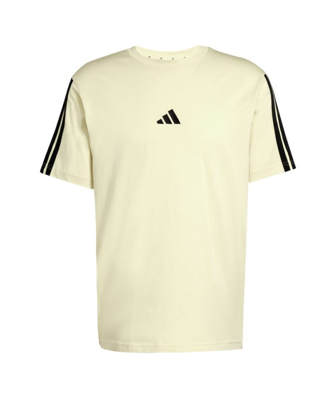 T-shirt adidas 3 Bandas Sj Homme Bleu Menthe/Noir