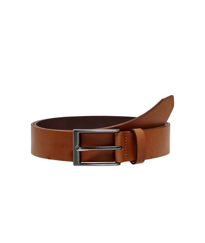 Ceinture Only & Sons brad Medium Leather Cognac...
