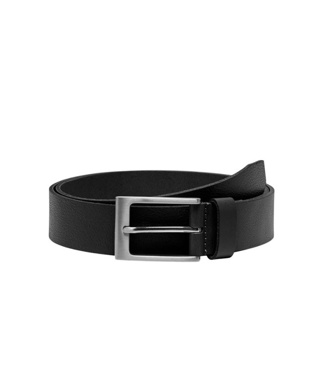 Ceinture Only & Sons brad Medium Leather Black...