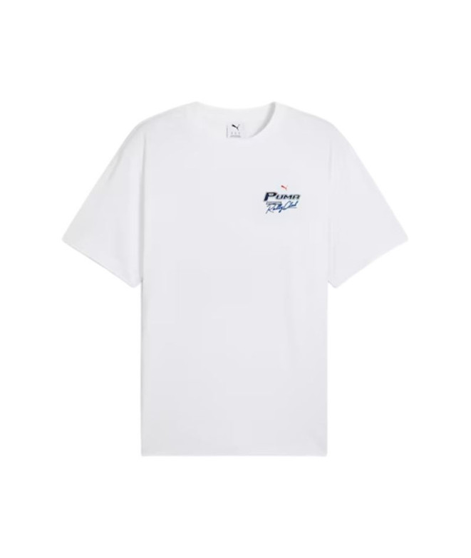 T-shirt Puma Graphics Moto Flag Blanc