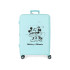 Trolley Disney Valise Abs 70Cm.W/Exp. 4W.Mickey Et Minnie Baisers Turquoise Bleu