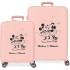 Trolley Disney Abs Luggage Set 2/ 55-70Cm.4W.Mickey & Minnie Kisses Nude Rose