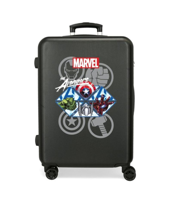 Trolley Marvel Abs 65Cm.4 Roues Avengers Heroes...