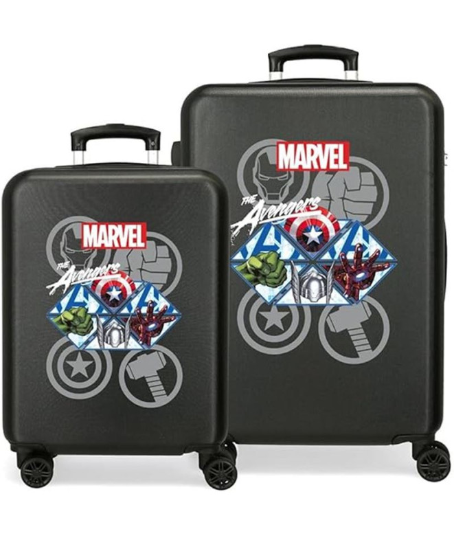 Set 2/Trolley Marvel Abs 55-65Cm.4 Roues...