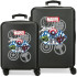 Set 2/Trolley Marvel Abs 55-65Cm.4 Roues Avengers Heroes Noir