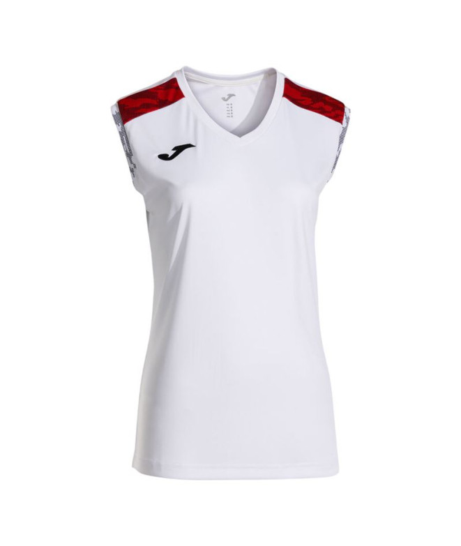 T-shirt Joma Championnat Viii Blanc Rouge Femme