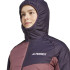 Veste de Montagne adidas Terrex Multi Synthetic Insulated Hooded Femme Granate