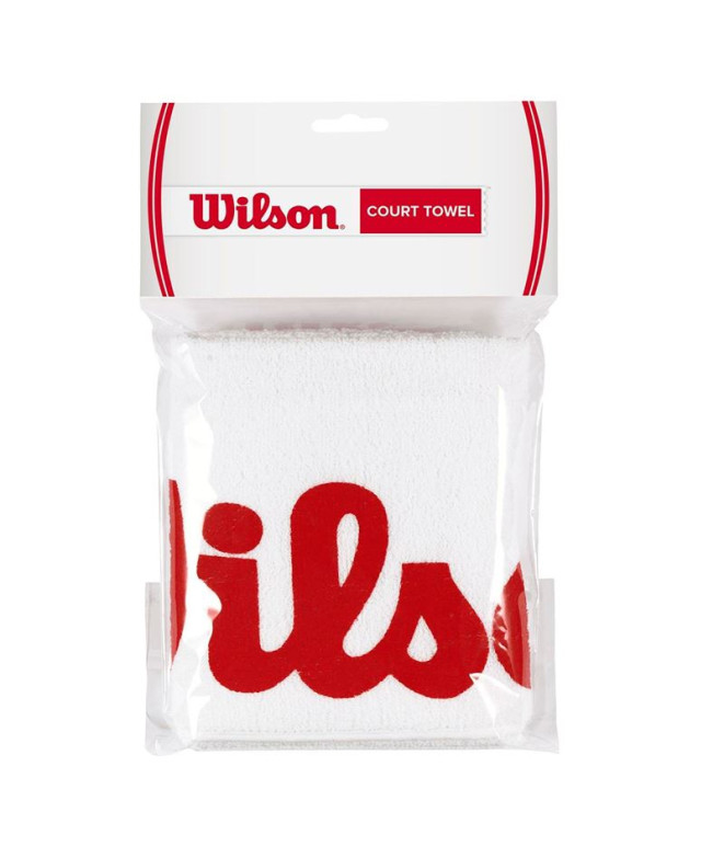 Serviette de Tennis Wilson Court Blanc/Rouge