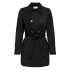 Veste Only valerie Trenchcoat Noir Femme