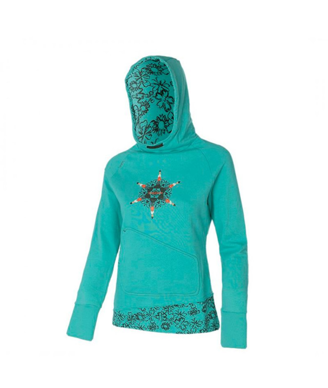 Sweat de Montagne Trangoworld Bucegi Femme Verte