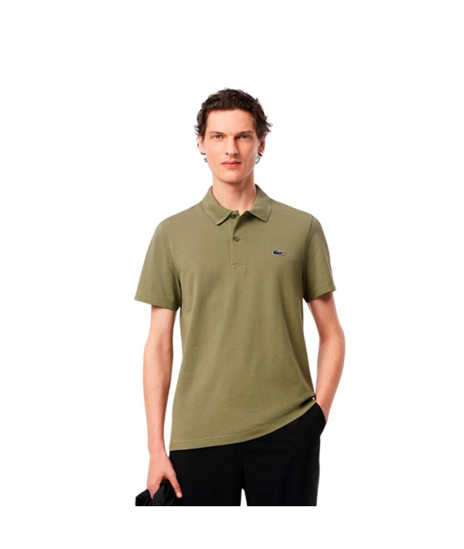Polo Lacoste Chemise Col Bord-Côtes Manches...