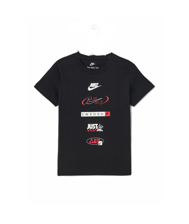 T-shirt Nike Nike Brandmark Stack Enfant Noir