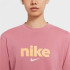 T-shirt Nike Femmes Crew Rose