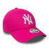 Casquette New Era New York Yankees Essentiel Rose 9FORTY Femme
