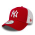 Casquette New Era New York Yankees Clean Red E-Frame Trucker