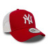Casquette New Era New York Yankees Clean Red E-Frame Trucker