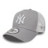 Casquette New Era New York Yankees Clean a Frame Trucker Gris