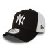 Casquette New Era New York Yankees Clean a Frame Trucker Noir
