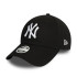 Casquette New Era New York Yankees Essential Black 9FORTY Femme