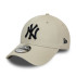 Casquette New Era New York Yankees Essentiel Beige 9FORTY