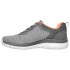 Chaussures Skechers Bountiful - Quick Pa Femme Maille artificielle grise / bordures corail