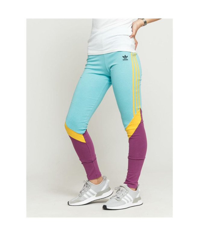 Leggings adidas Taille haute bleu Femmes