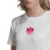 T-shirt adidas Adicolor 3D Trefoil blanc Femme