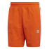 Maillot de bain adidas 3 bandes orange Homme orange