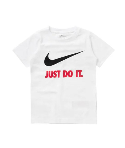 T-shirt Nike enfant Sportswear Swoosh Just Do It Blanc