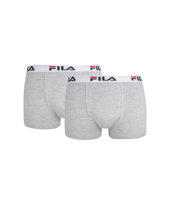 Pack 2 Boxers Sportswear Fila Homme Gris
