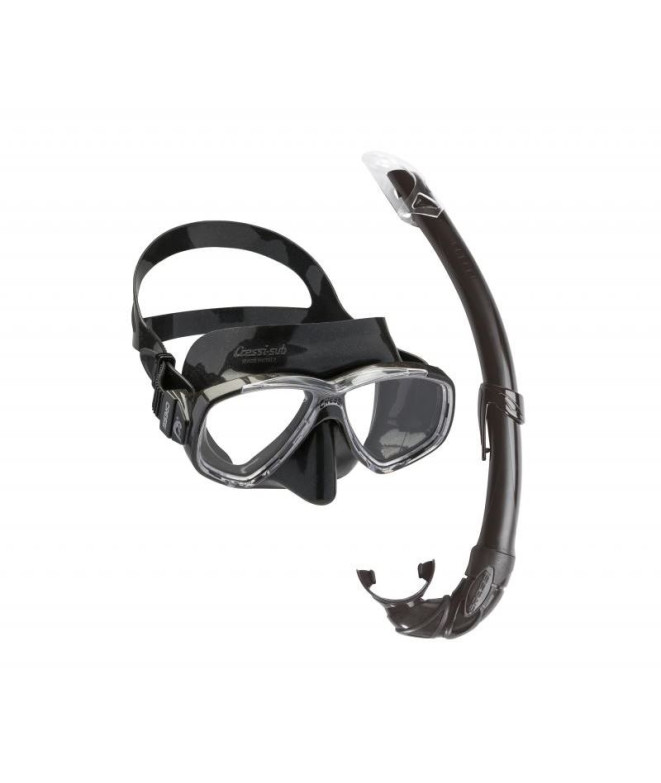 Kit de Snorkel Cressi Sub PERLA DARK-NEGRO...