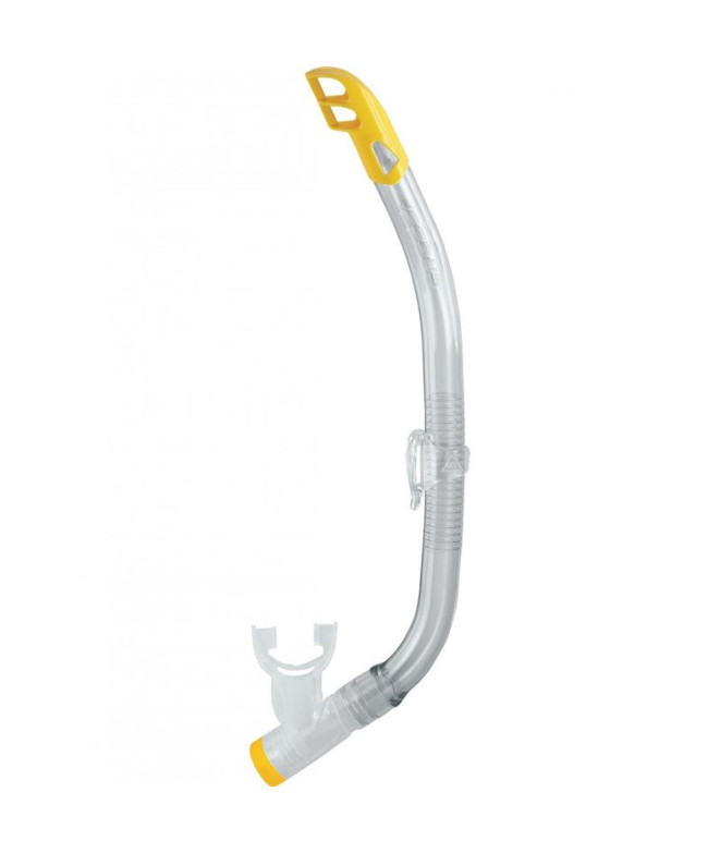 Tuyau de Snorkel Cressi Sub Haut Transparent-Jaune