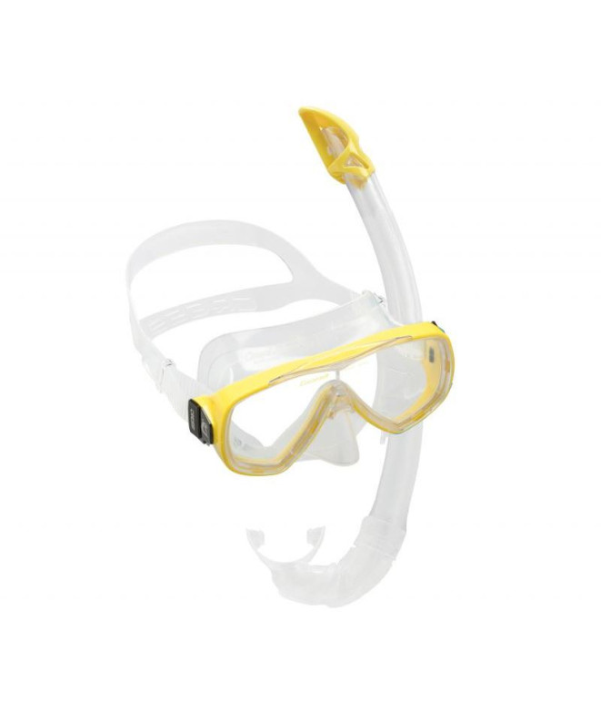 Kit de Snorkel Cressi Sub ONDA TRANSP.-JAUNE...