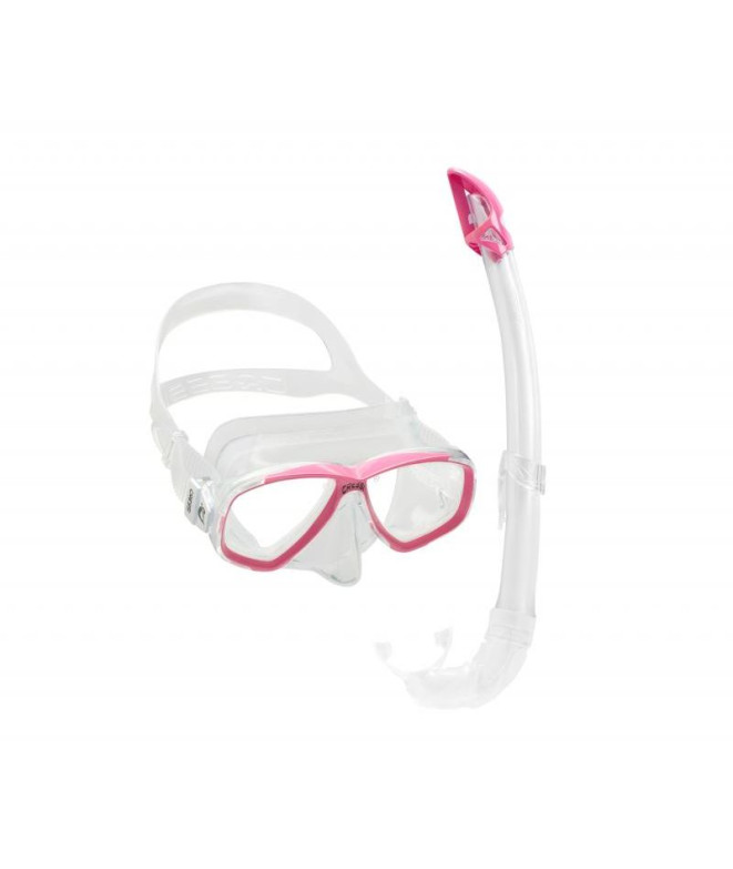 Kit de Snorkel Cressi Sub PERLA TRANSP. ROSE
