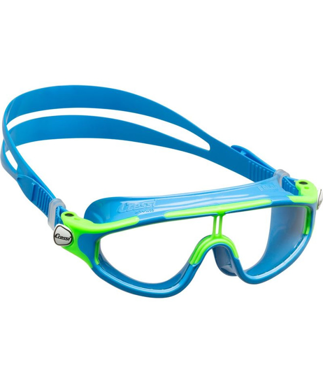 Lunettes de natation Cressi Sub Baloo Céleste-Lime