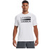 T-shirt Under Armour Numéro d'équipe Mot-symbole Blanc