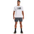 T-shirt Under Armour Numéro d'équipe Mot-symbole Blanc
