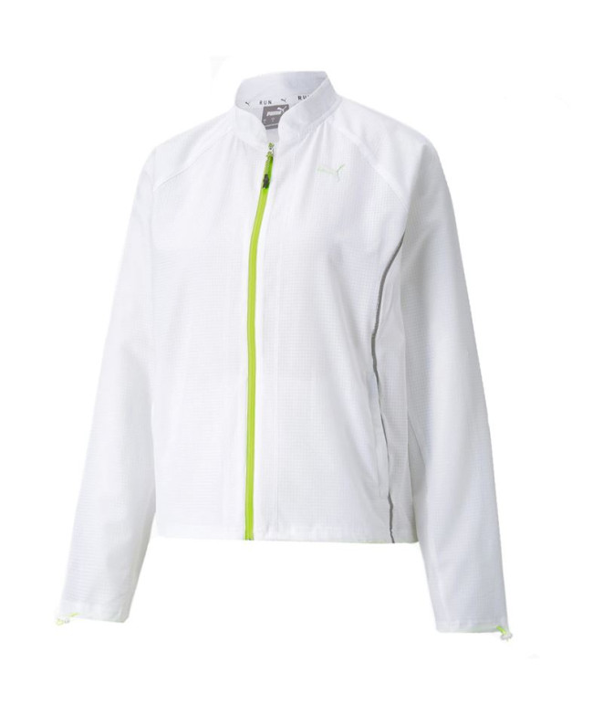 Veste de running Puma Woven Ultra White