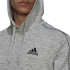 Sweatshirt adidas Essentials Mélange Brodé Petit Logo M Gris
