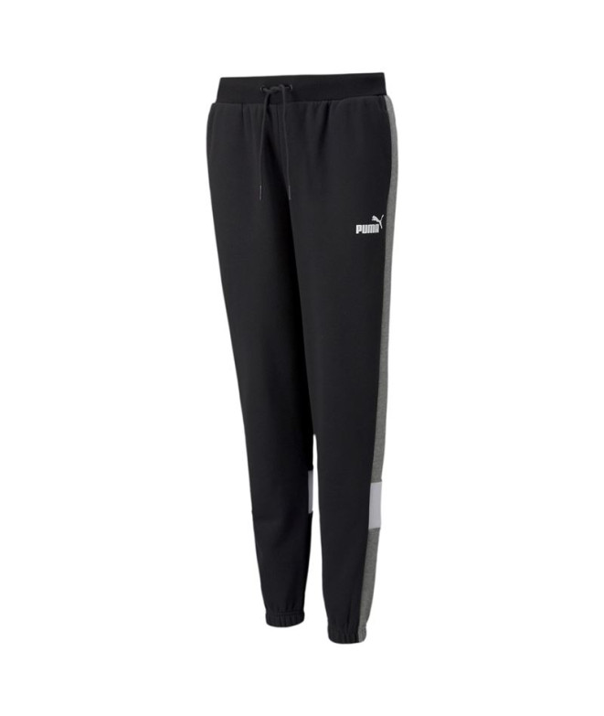 Puma Essential+ Colorblock Boy Black Long Trousers