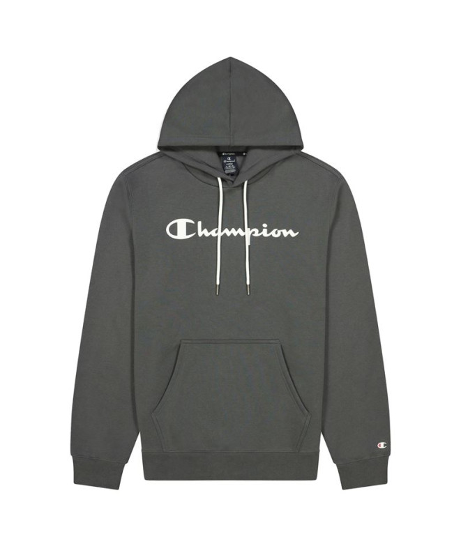 Sweatshirt Champion Script Logo Print M Gris foncé