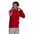 Sweat adidas avec capuche Essentials Fleece 3-Stripes M Rouge